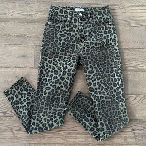 Good American Good high waisted Animal Print Jeans